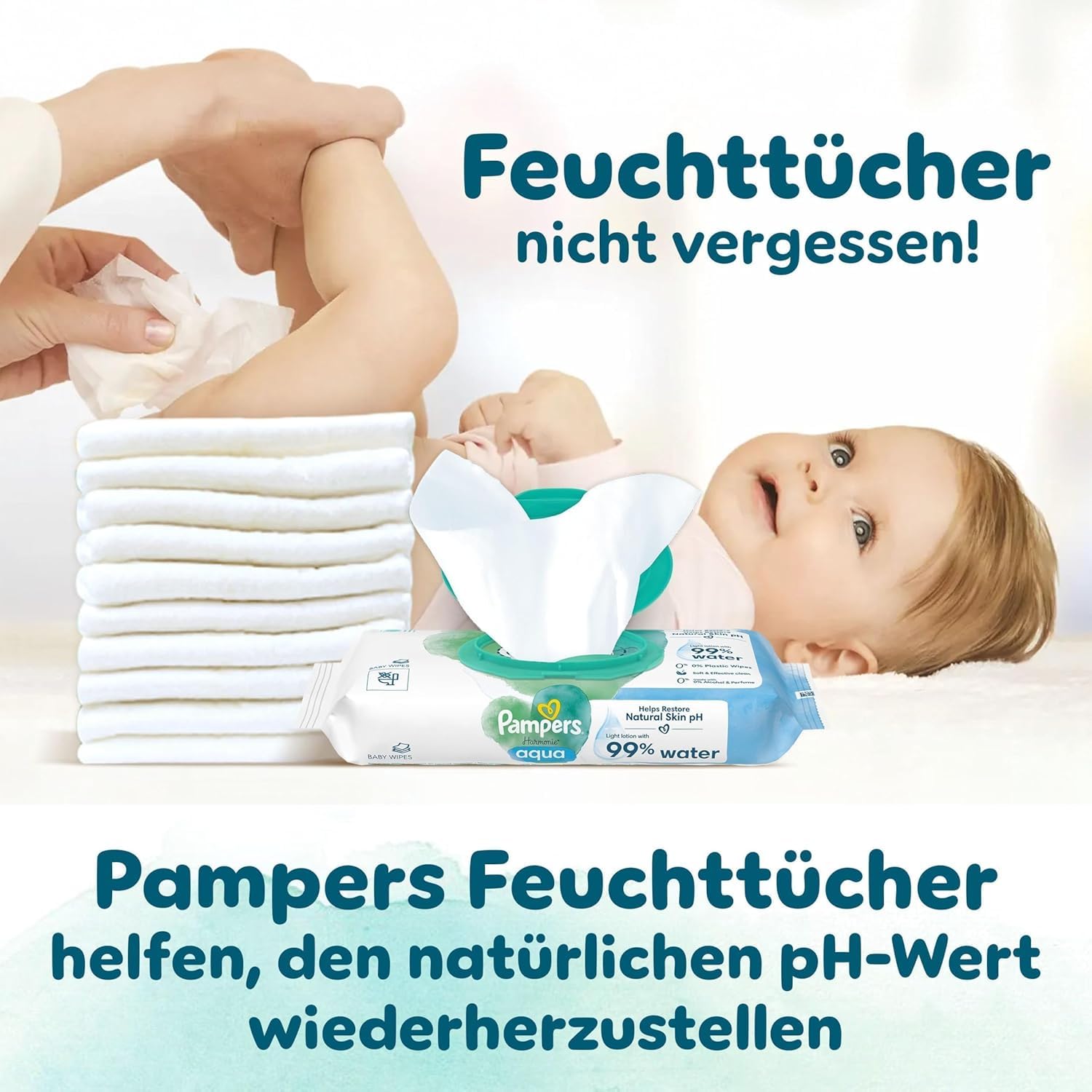 Pampers Harmonie Windeln Größe 3, 240 Windeln, 6kg-10kg, sanfter Hautschutz mit 100 Prozent Pampers Schutz