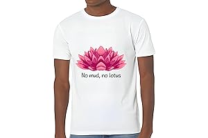 White Lotus Flower Zen Meditation T-shirt