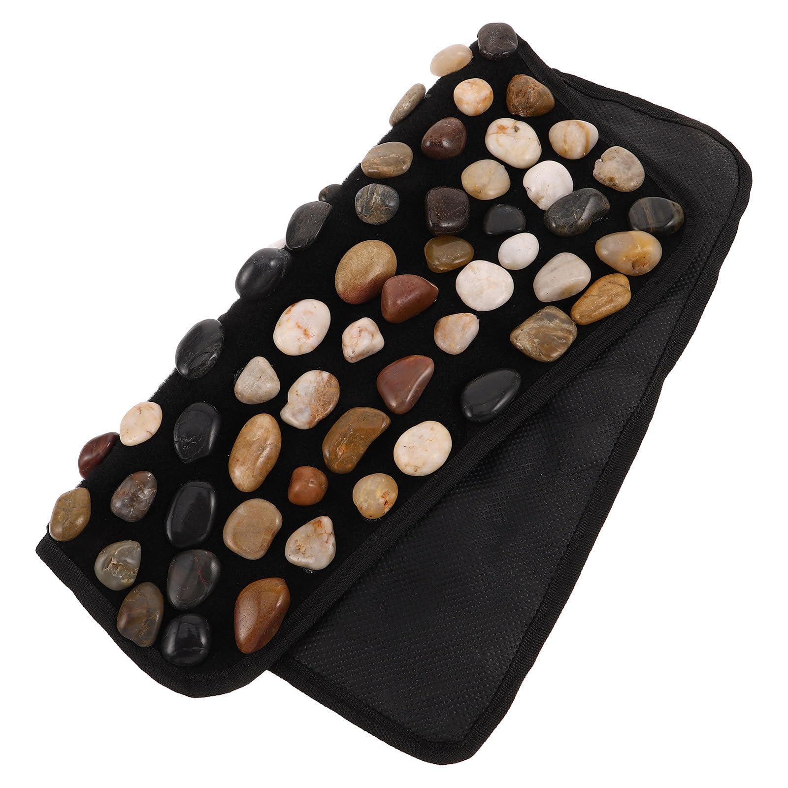rutschfeste Badewannenmatte mit Kieselsteinmuster für Familien, 42x15x10