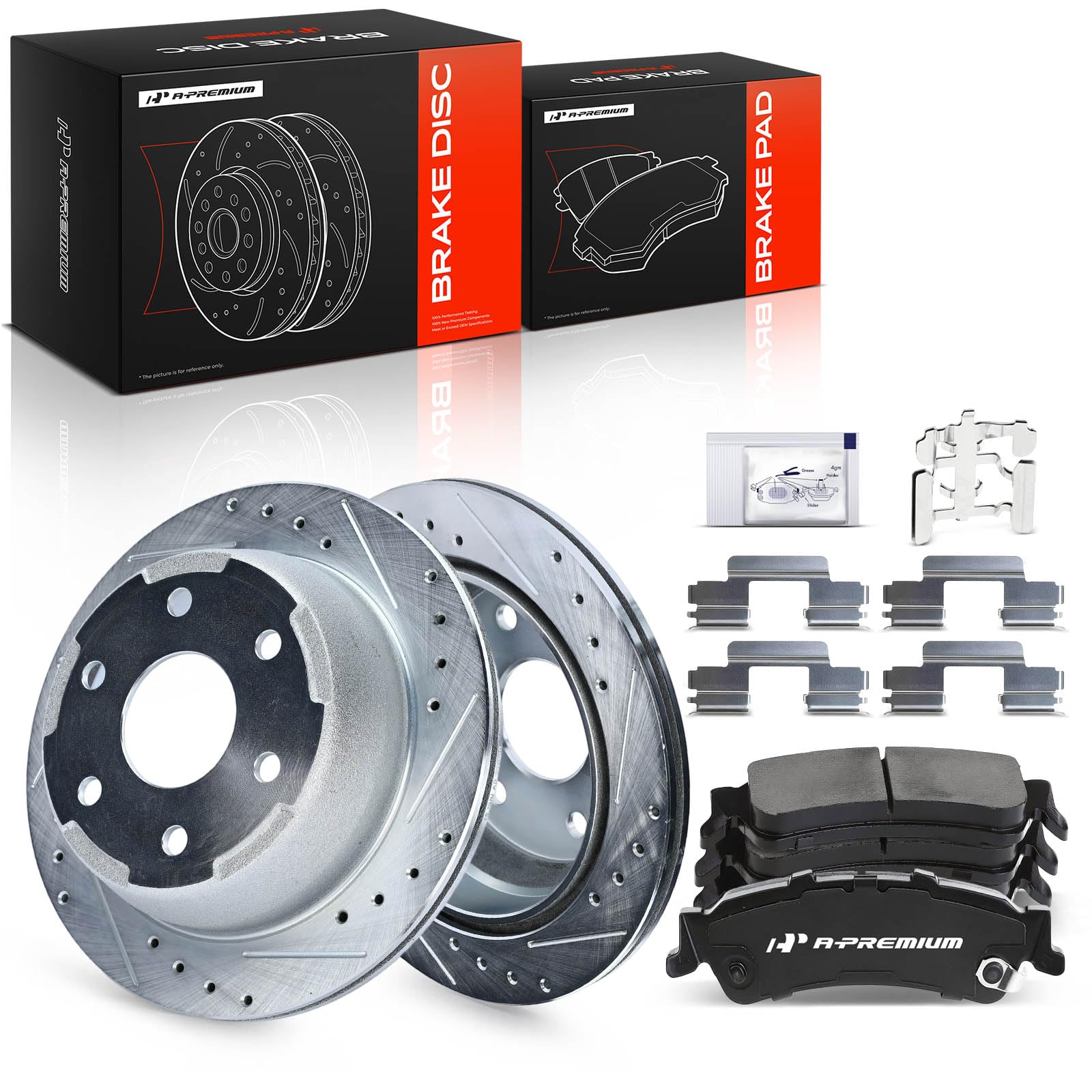 Amazon.com: A-Premium 12.80 inch (325mm) Rear Brake Rotors