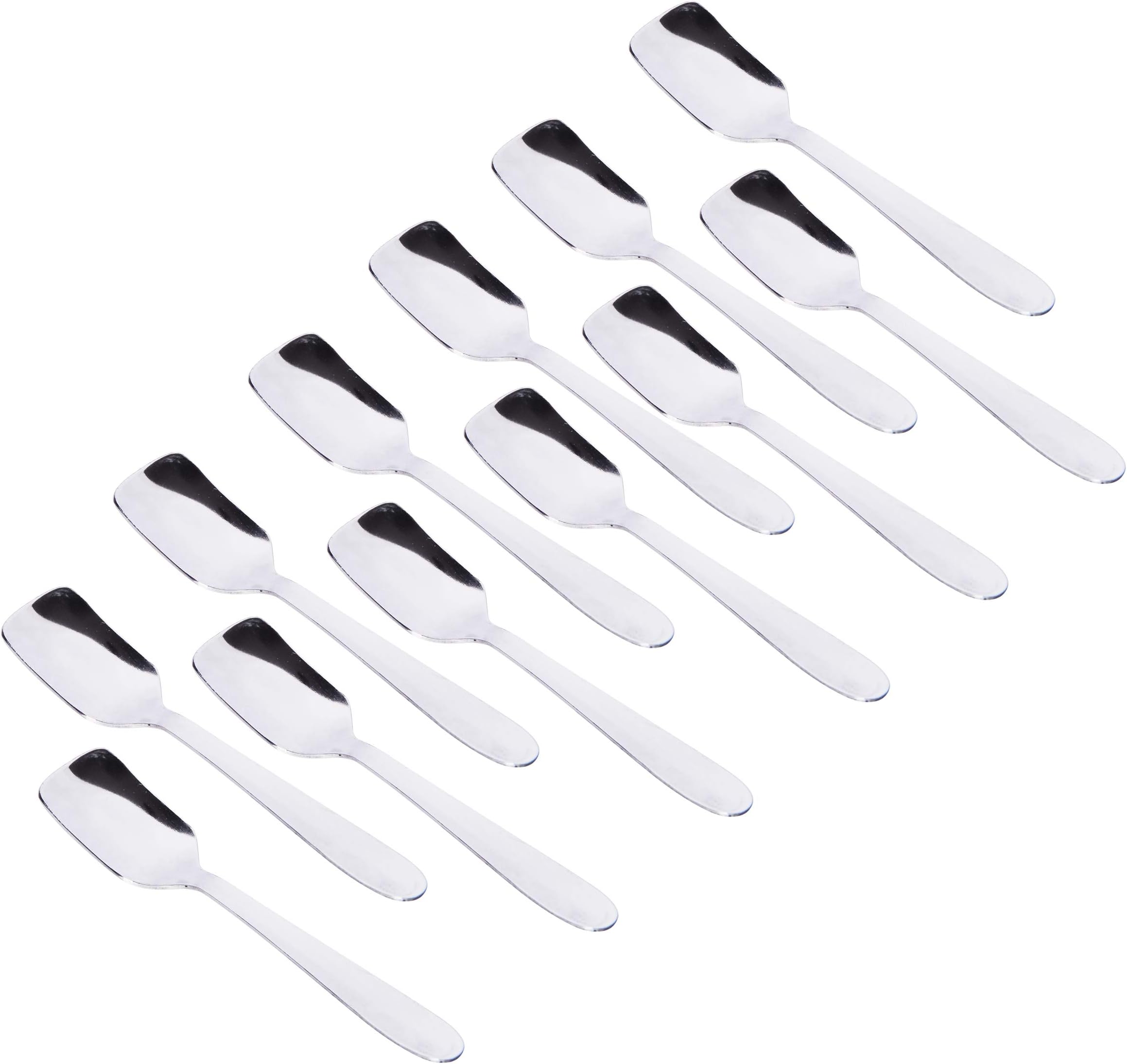 Embassy (Classic by Embassy) Ice-Cream Spoon, Set of 12, Stainless Steel, 12.8 cm (Sigma, 17 Gauge)