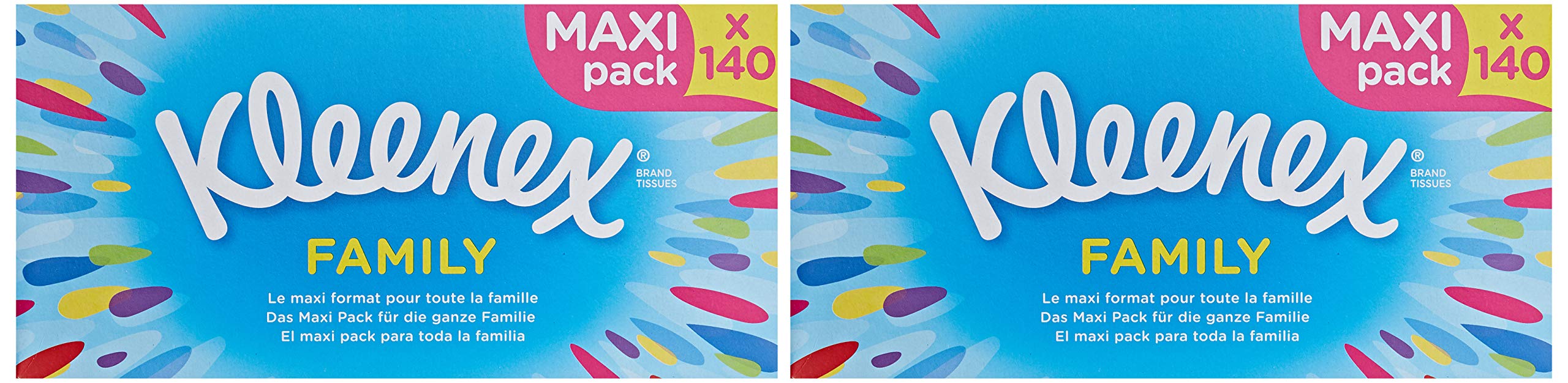 Kleenex Family Set de 2 cajas de pañuelos, tamaño maxi