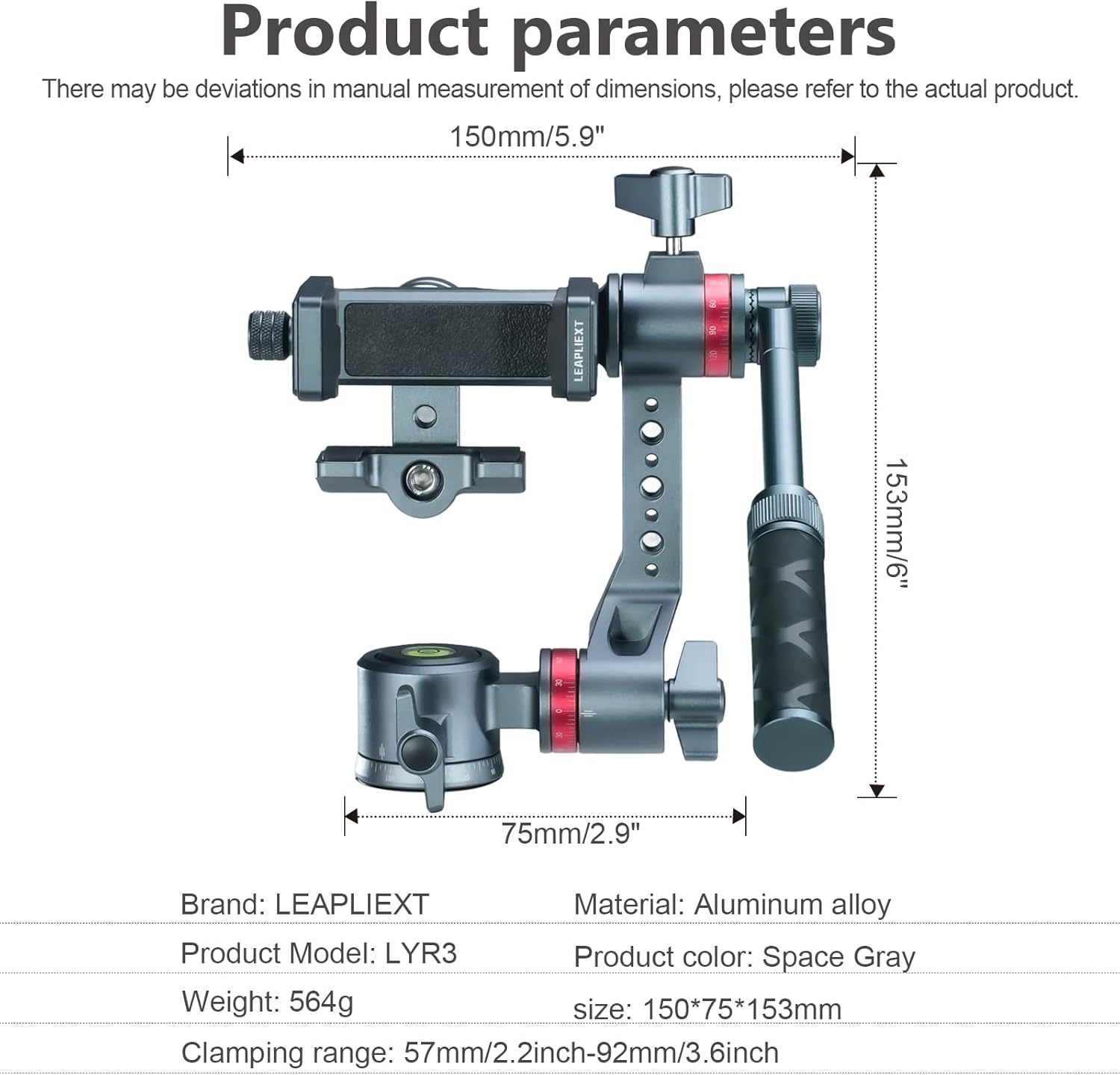 Phone Holder for Tripod,Professional Aluminum Phone Mount,360° Panoramic Rotation,Compatible with iPhone 17 16 15 14, Samsung, and Others，Tripods, and Live Streaming/Vlogging Setup