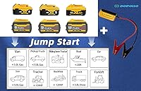 Vista 7 de Multi Starter, Work with Dewalt 20V/60V Battery, Jump Start Adapter DJS20-DEW, Car Jump Starter，Battery Repair/Activation/Boost, for 6.0L Engines