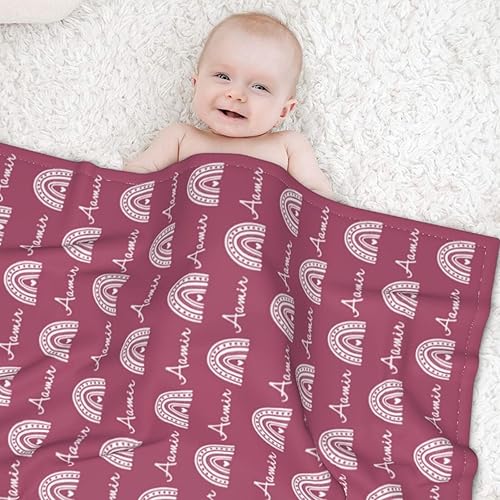 Miniatura 2 de Mantas de bebé personalizadas para niñas, manta de bebé suave personalizada para niños, regalos personalizados para bebés recién nacidos y manta