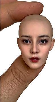 1/6 Scale Female Head Sculpt Bald Asian Girl Head for 12inch Phicen, TBLeague JO Action Figure Body Collection
