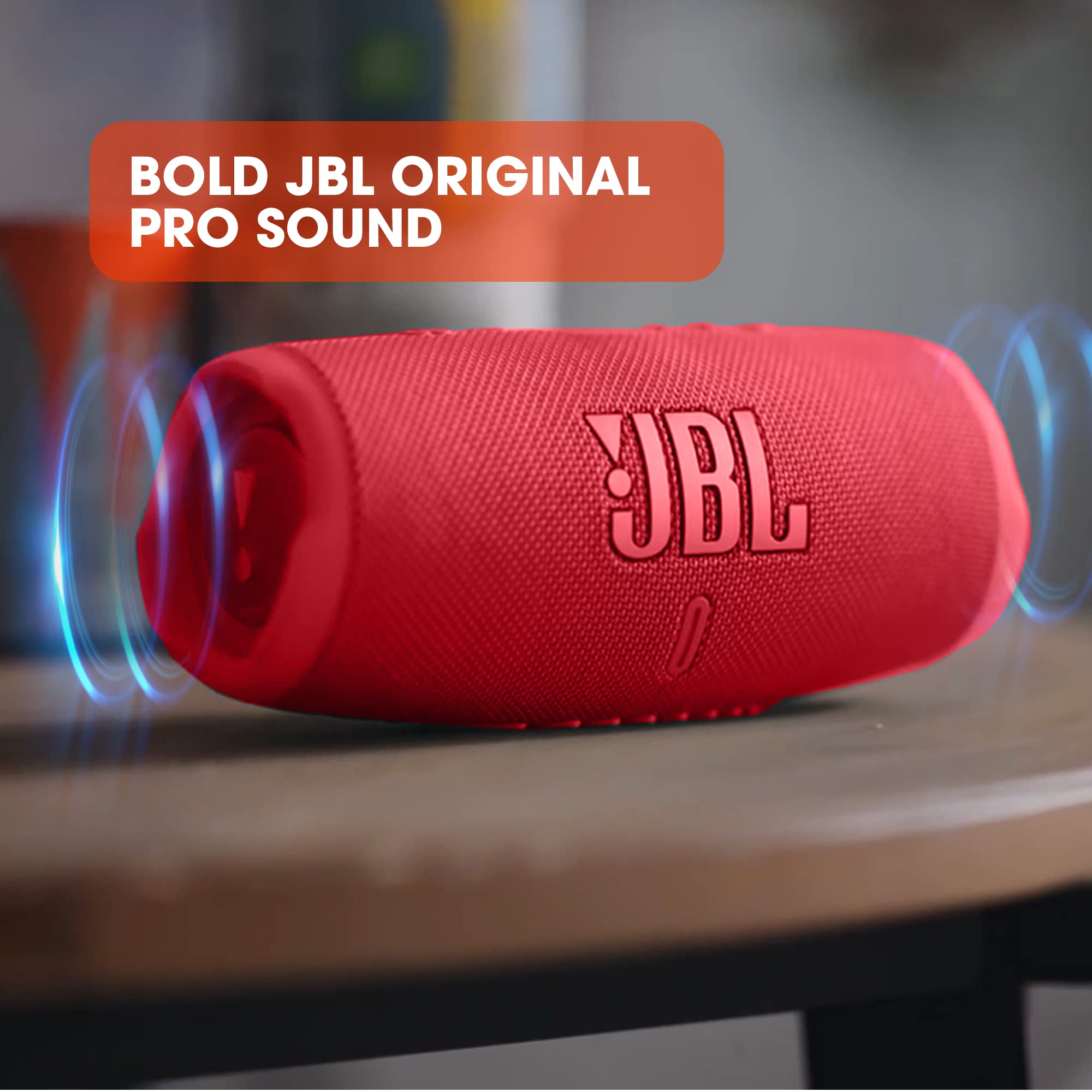 Refurbished) JBL Charge 5, Wireless Portable Bluetooth Speaker Pro