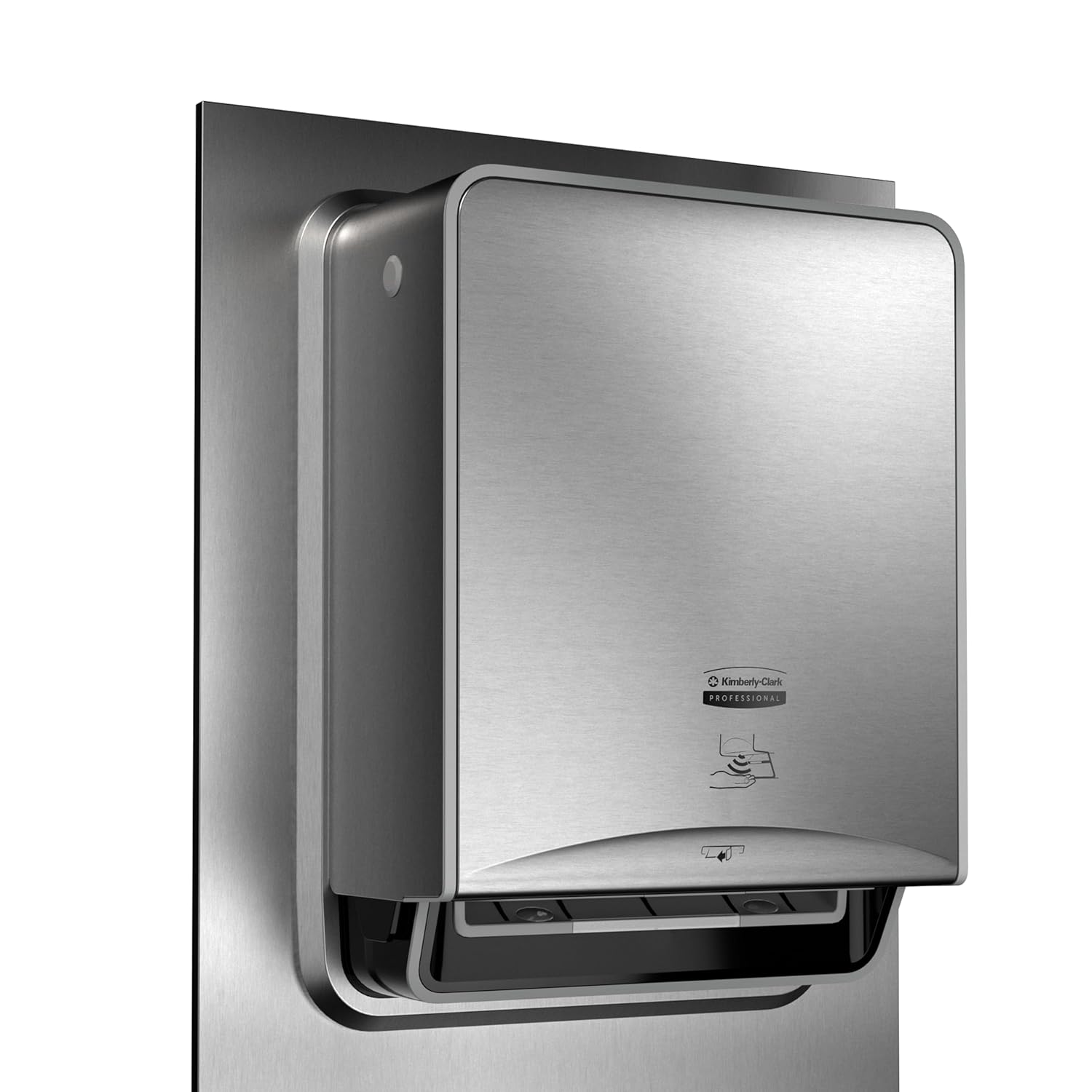 Kimberly-Clark Professional ICON Automatic Roll Towel Recessed Dispenser Housing with Trim Panel (53699), Stainless Steel, Module Sold Seperately (Qty 1)
