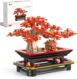 Japanese Red Maple Bonsay Tree Building Toy Set