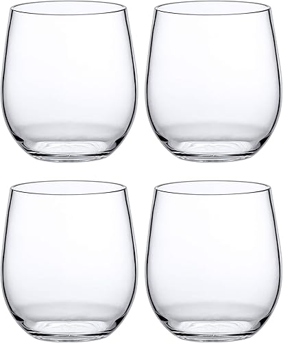Miniatura 5 de Amazing Abby - Cindy - Copas de vino de Tritan irrompibles de 14 onzas (juego de 4), vasos de vino de plástico sin tallo, reutilizables, sin BPA,