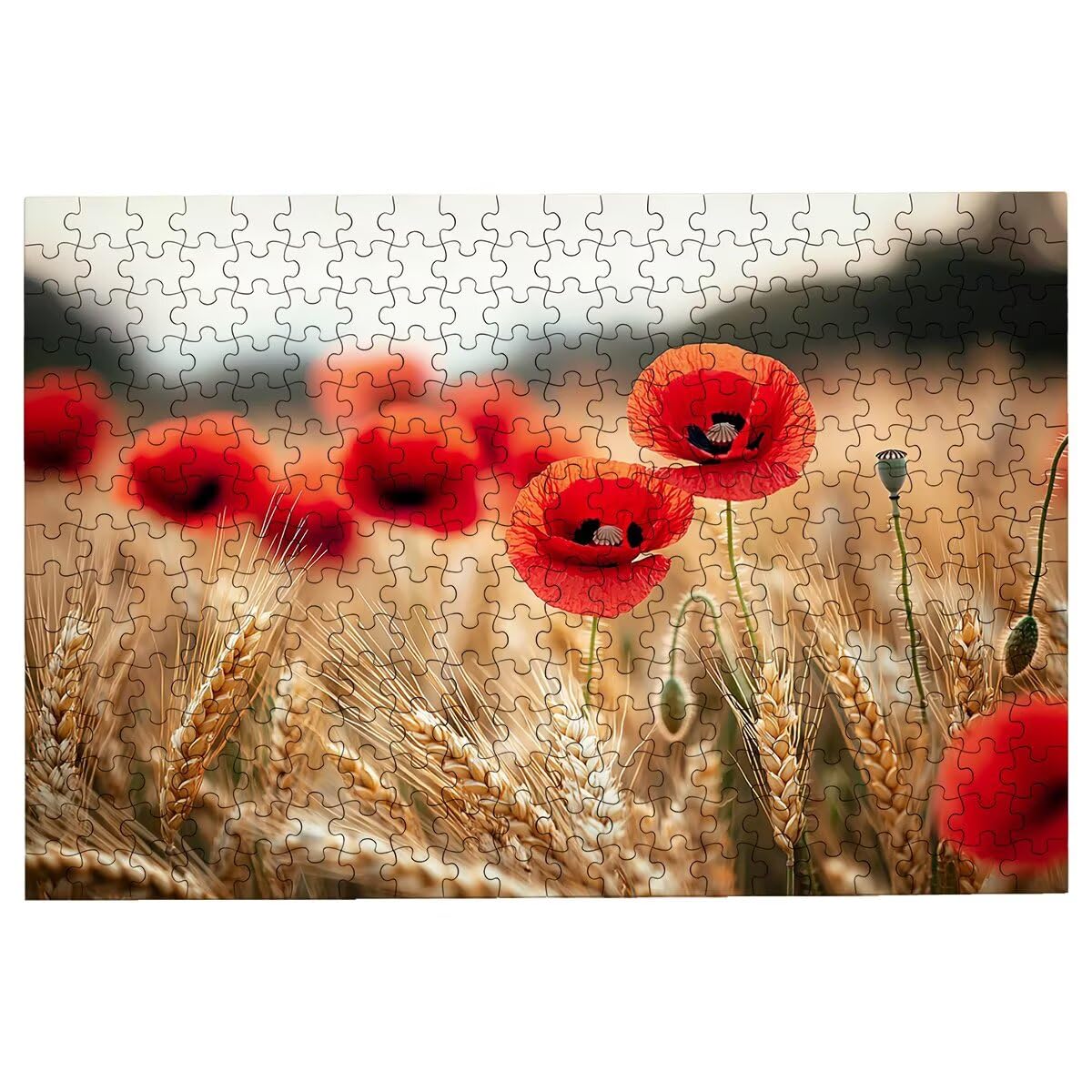 Puzzle 4000 sztuk dorosłych kwiat, puzzle roślina, puzzle 4000 sztuk dla dorosłych, drewniane puzzle z pudełkiem na prezent rozmiar 141x87cm, wyzwanie puzzle dla całej rodziny, prezent dla kobiety