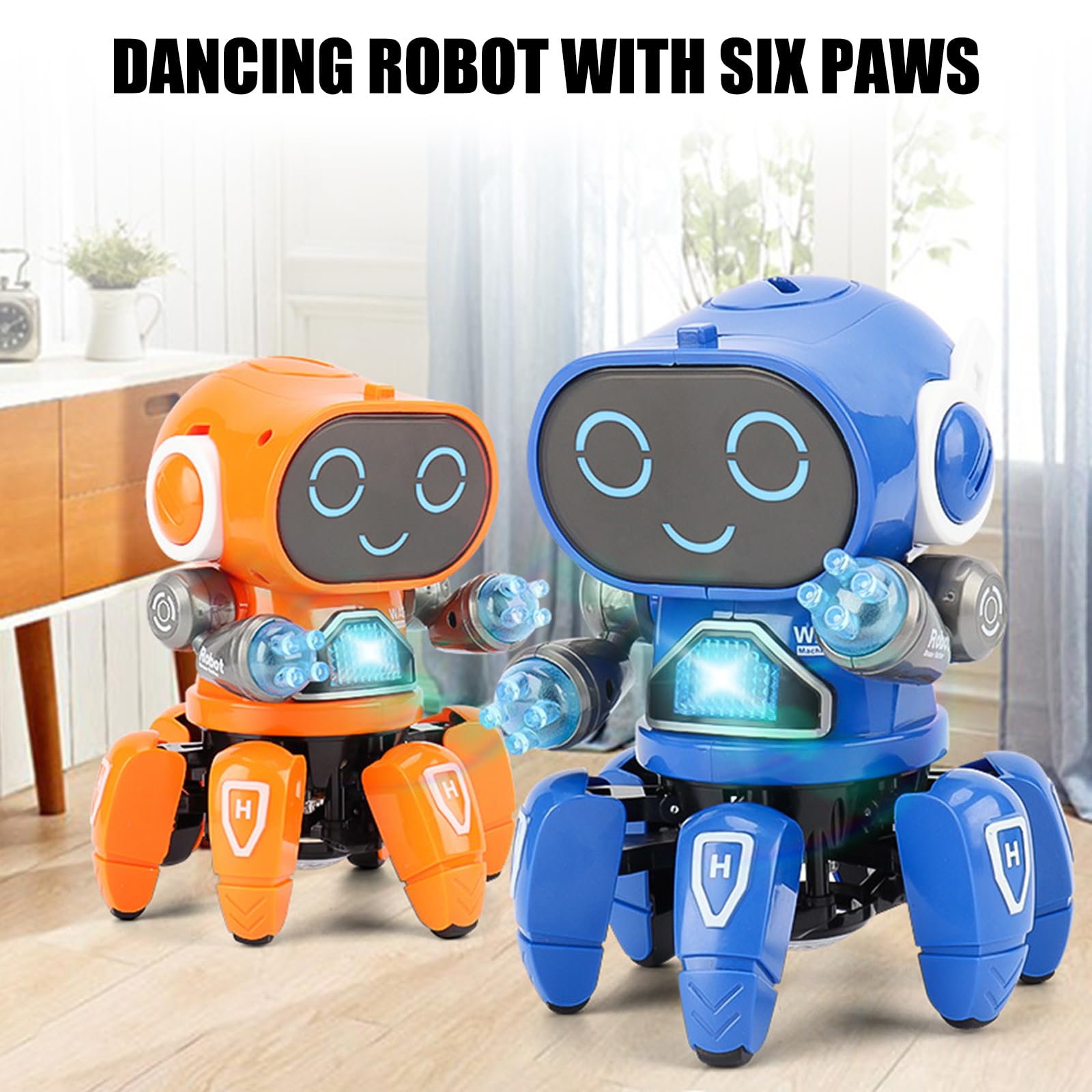 Interactive Six Claws Robot for Learning and Family Fun with Music Learning Robot — view 5