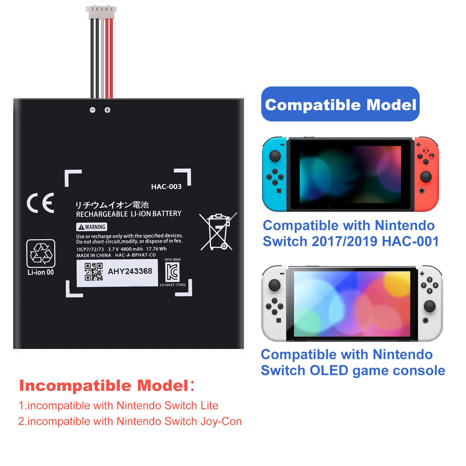 Amazon.co.jp: oliadeo Nintendo Switch OLED バッテリー交換