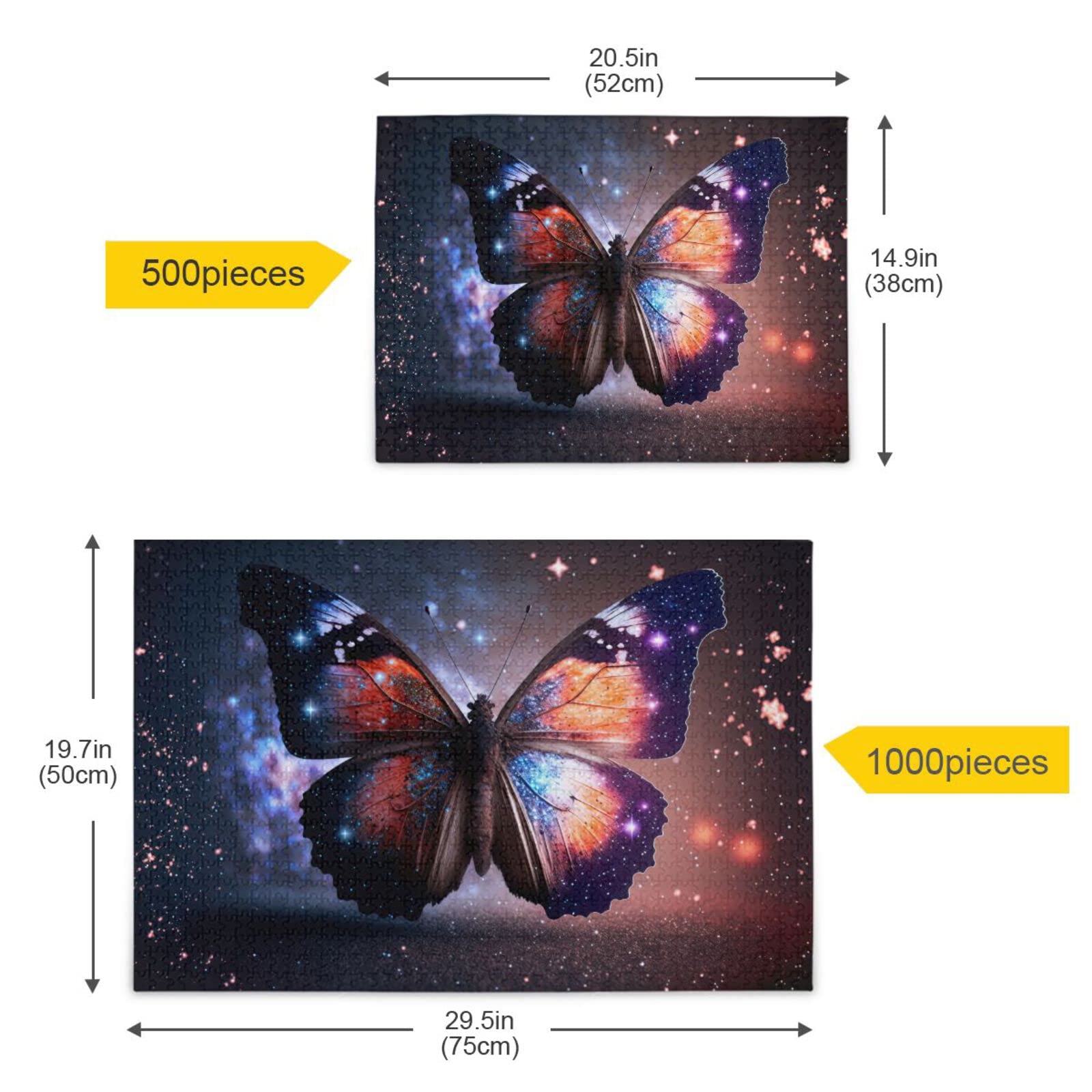 Amazon.com: ZENWAWA Cosmos Butterfly Jigsaw Puzzle, Paper Wood