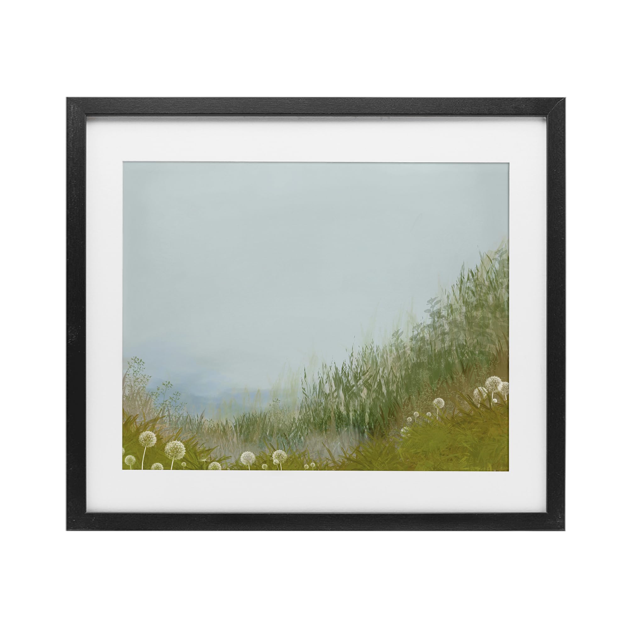 Cadre sous verre Stupell de Renel Peters, finition grise 17x21