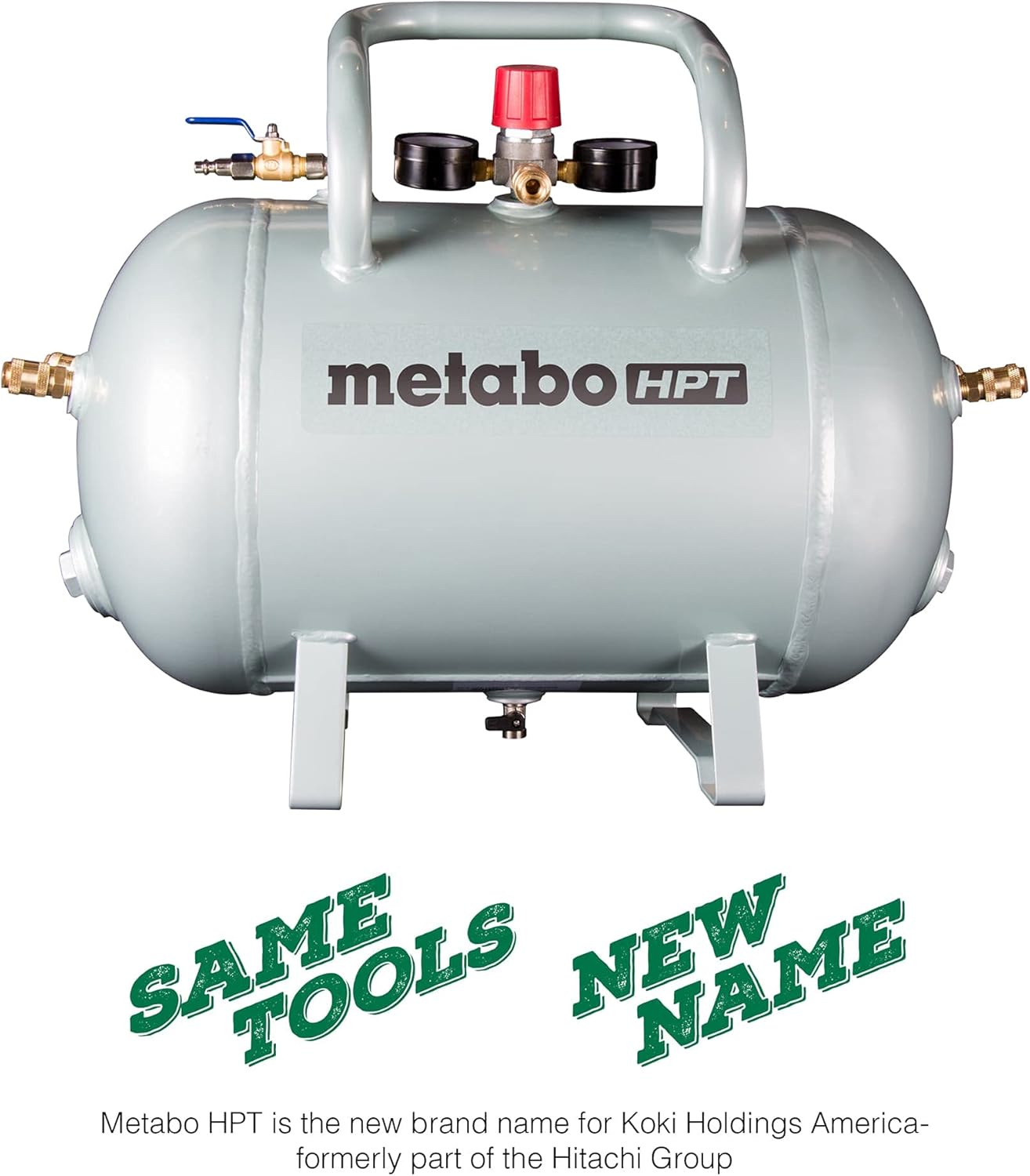 🔥 Flаѕh Sаlе Metabo HPT Reserve Air Tank | Five Quick Connect Couplers | 10-Gallon Capacity | ASME Certified | UA3810AB