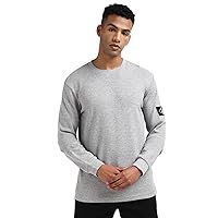 Calvin Klein Uomo Maglietta Maniche Lunghe Badge Waffle Basic