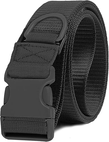 Cinturón táctico de nailon ajustable, cinturón de combate resistente con hebilla de liberación rápida, talla única