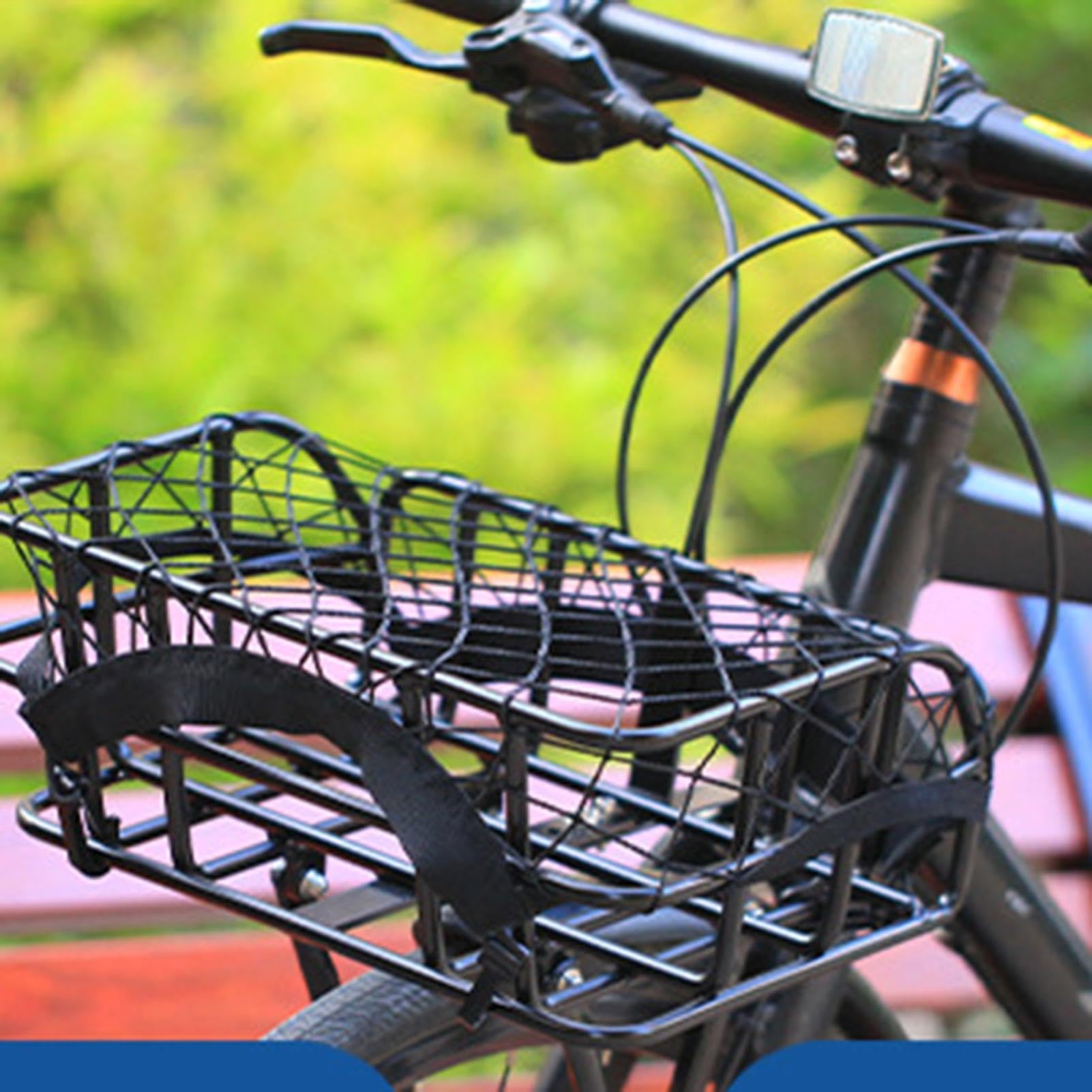 Panier Vélo Organisateur en Maille Léger et Réglable à Grande Capacité