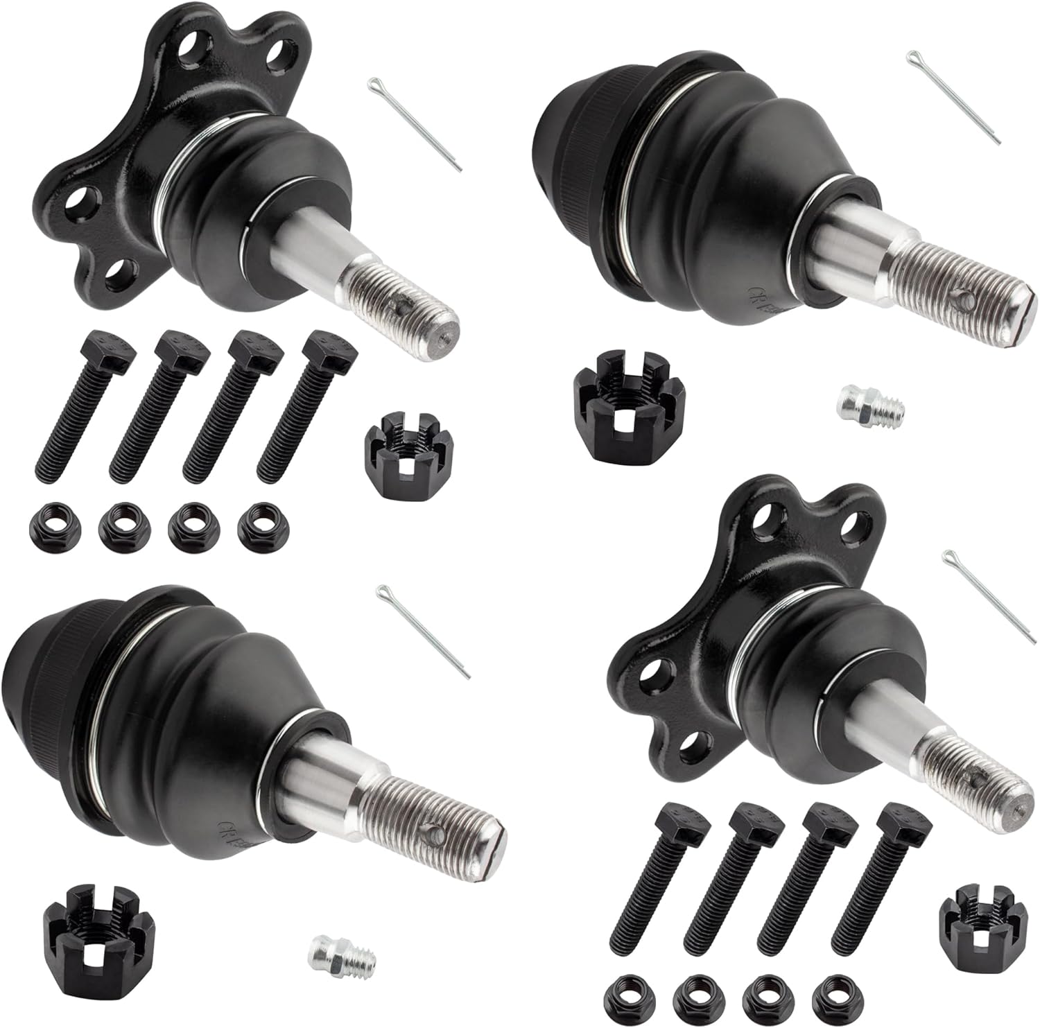 BOXI 4pcs Upper + Lower Ball Joints Fit for Chevrolet K1500 K2500 Suburban 1996 1997 1998 1999/Tahoe 1996 1997 1998 1999 2000 / for GMC Yukon 1996 1997 1998 1999 2000 | K6509 K6292