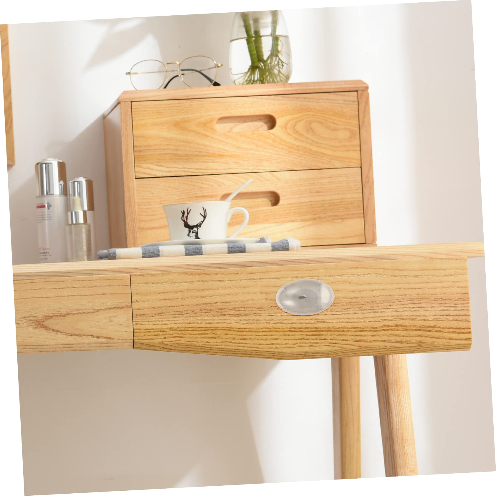 DOITOOL 2sets Messing Zirkon Kristall Look Knob Schublade Ziehen Griffe Schrank Hardware Zieht 2 Stücke * 2