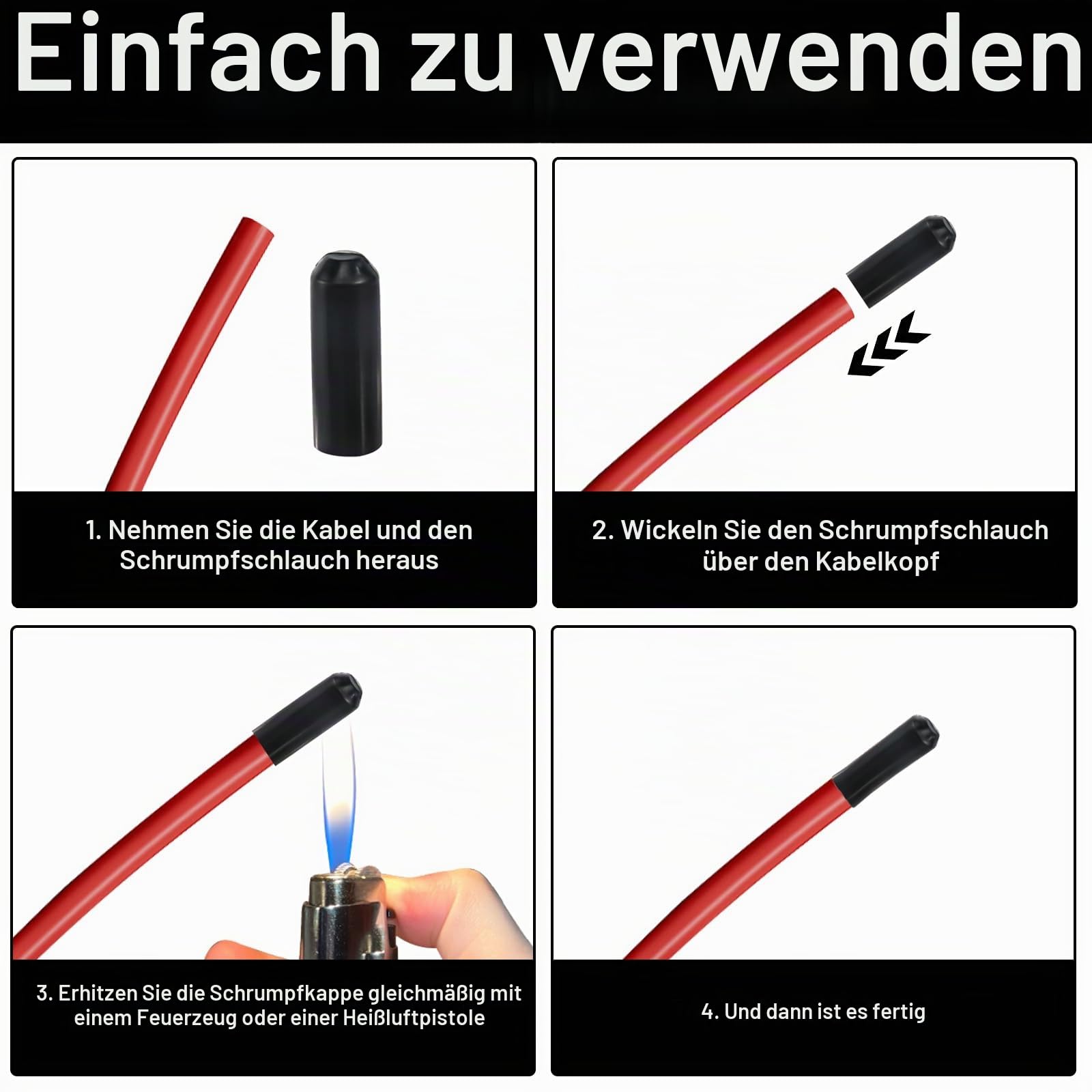 Cellpack Schrumpfschlauch SRF SKH/100- SKH/100-45/schwarz 45/B Schrumpf Cellpack Schrumpfschlauch SRF SKH/100- SKH/100-45/schwarz 45/B Schrumpf