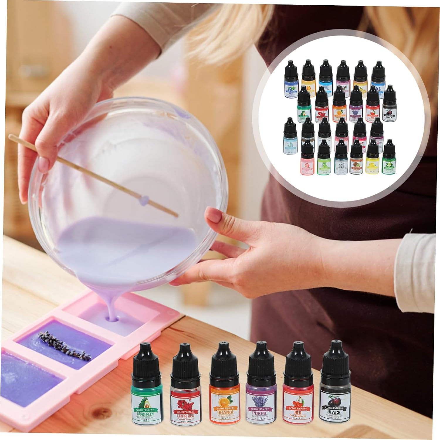 DIY Craft Kit Candle Coloring Colorant Silicone Mold Colorants Dye Ink for DIY Soap Colors