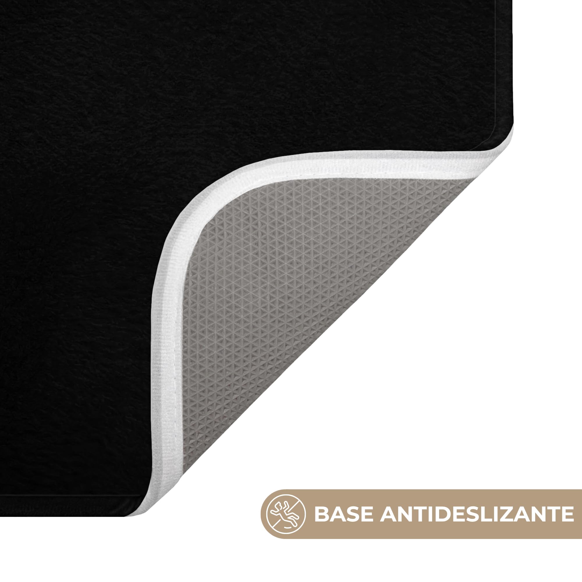 Alfombra Baño Rectangular 90x60 cm Decoracion Bathroom Mat Non Slip Shower Lavable Antideslizante Alfombrilla Tapete Banheiro Citas - Disfruta de tu Momento - Proverbio - Negro