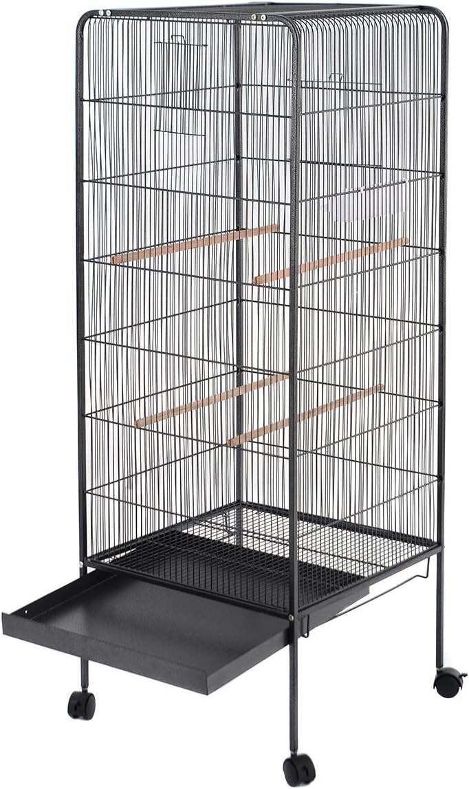 Apontus 58" Large Metal Bird Cage with Removable Tray