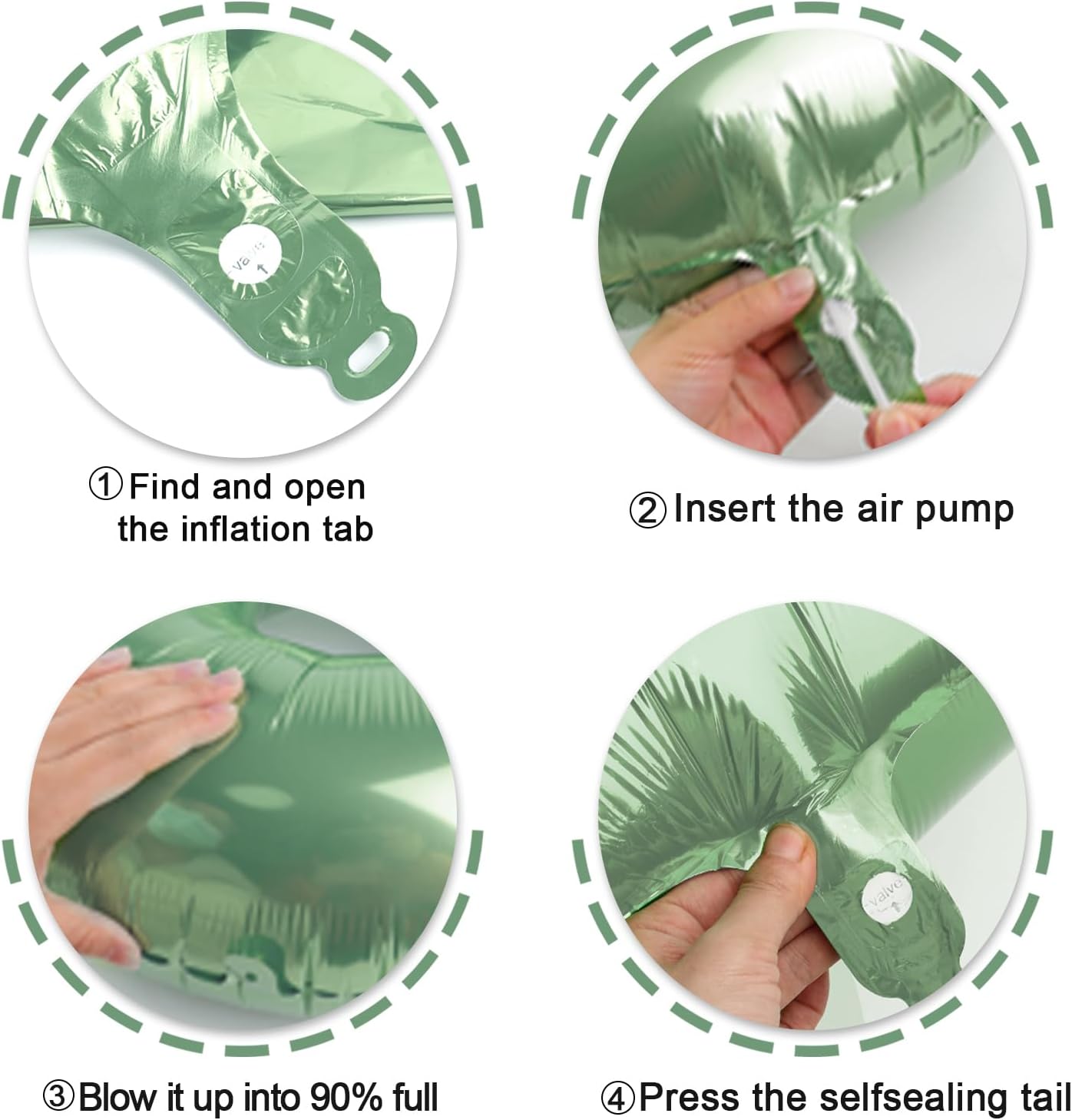 Sage Green Number 7 Birthday Balloon 40 Inch, Digital Balloons for 7 17 27 70 77 Party Celebration Decorations Supplies,Oliver Green Mylar Foil Numbers Balloon for Seven Wedding Anniversary - Image 3