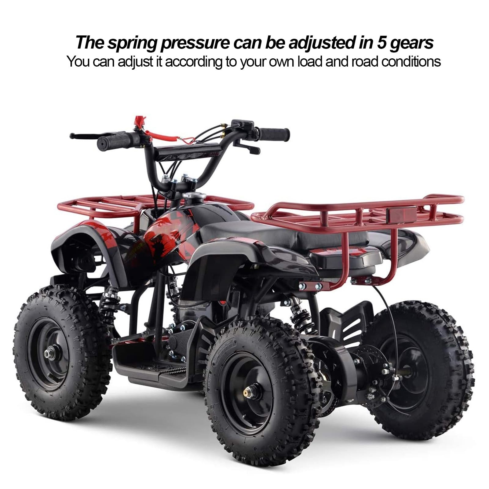 Amortyzator, 240mm Amortyzator Motocyklowy Regulowany Wodoodporny dla do Dirt Pitbike ATV Go Kart Scooter