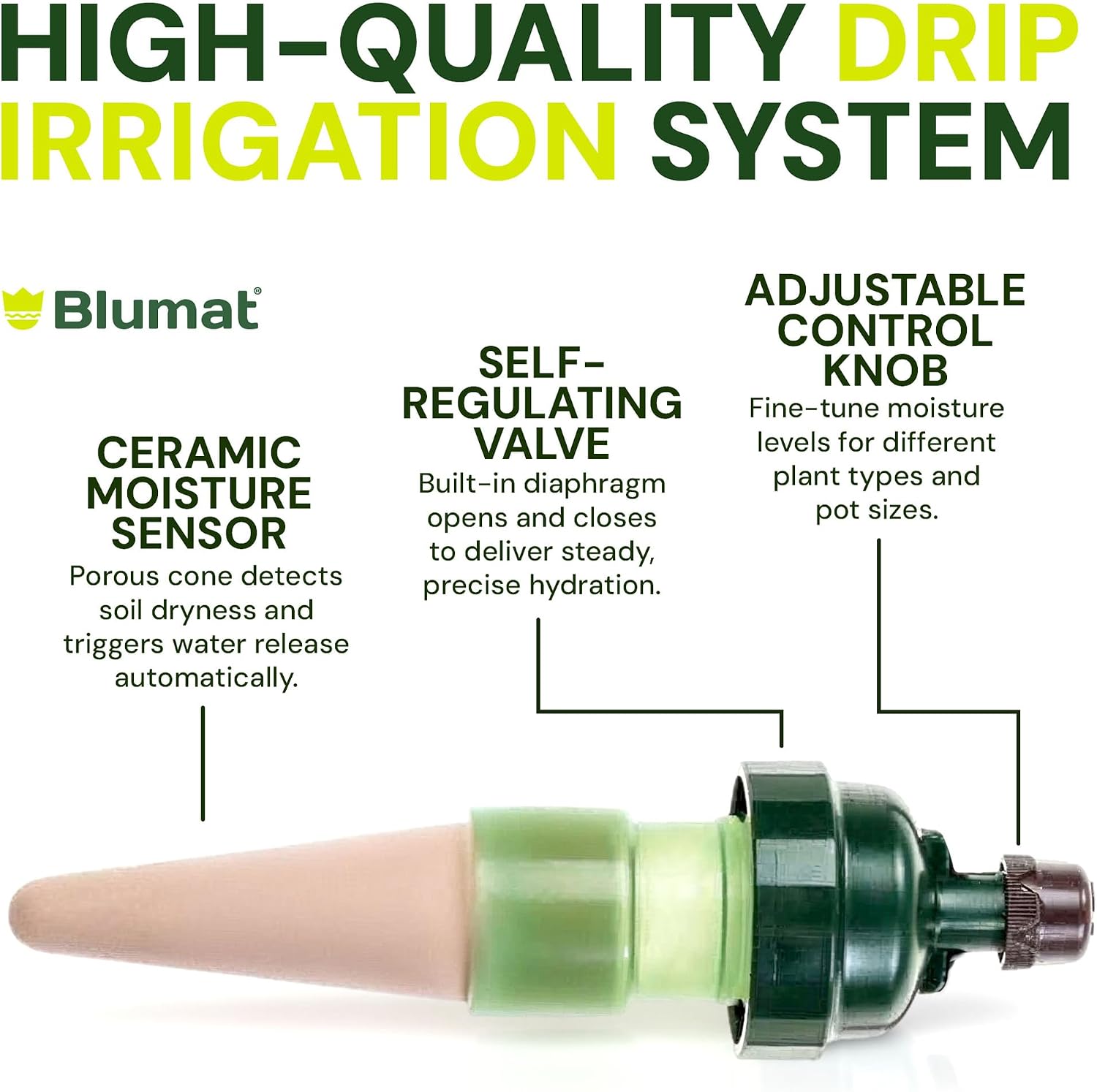 Blumat Système d'irrigation goutte à goutte - Tropf Medium Box - Dispositifs d'arrosage automatique pour jardin, terrasse et paniers suspendus - Système d'arrosage jusqu'à 12 plantes - Hydratation — vue 6