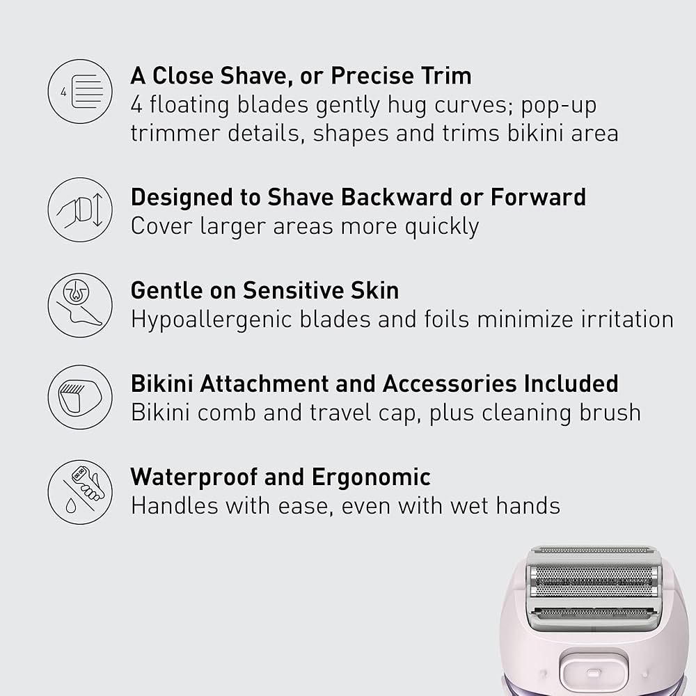 脱毛・除毛 Panasonic ES-CST8Q-A Amazon.com: Panasonic Electric Shaver for Women, Cordless 4