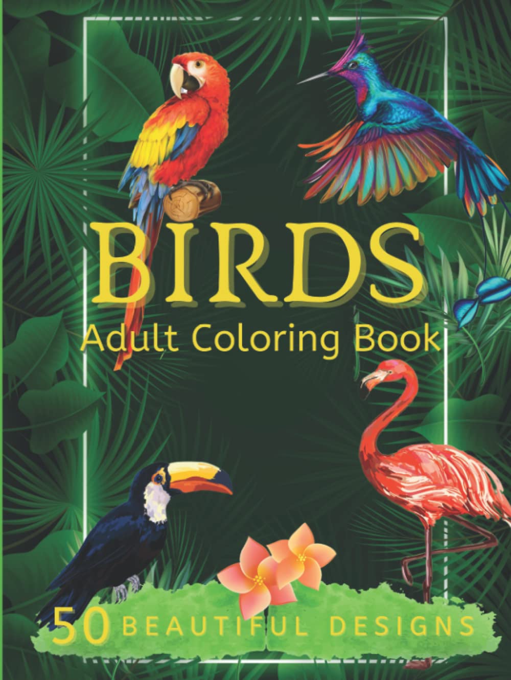Amazon.com: Birds Adult Coloring Book: A Coloring Book for Adults and ...