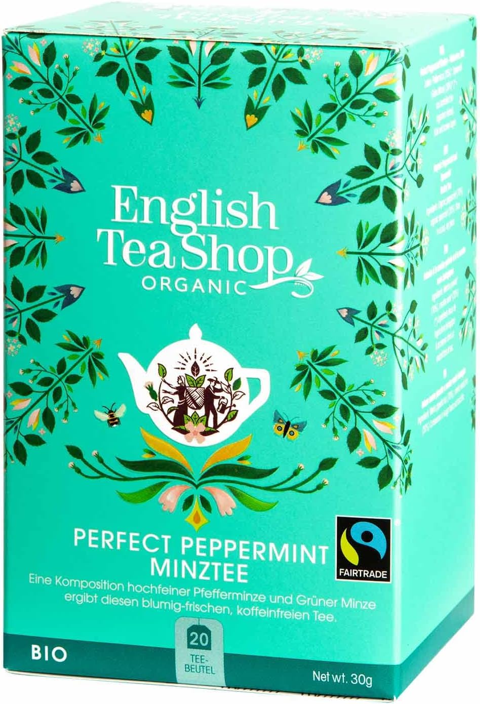 Peppermint Fairtrade & Organic, 20 Sachet Tea Bags