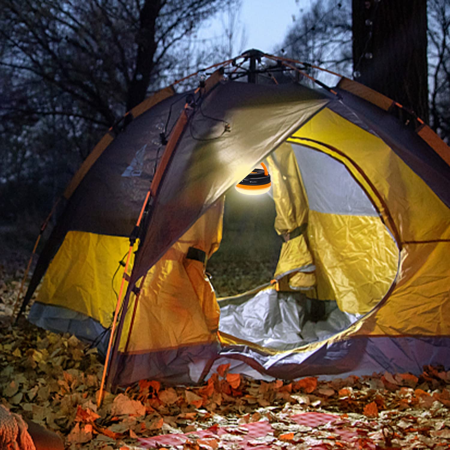 Lot De 5 Lampes De Camping LED Ultra Légères Avec Mousqueton – Lanterne Tente Portable Étanche, 3 Modes + SOS Urgence