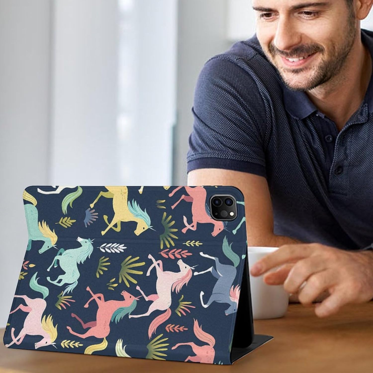 Horses Pattern Case for IPad 2021/2022 Protective Cover Compatible with IPad Air 1/2/3/4/5 Generation