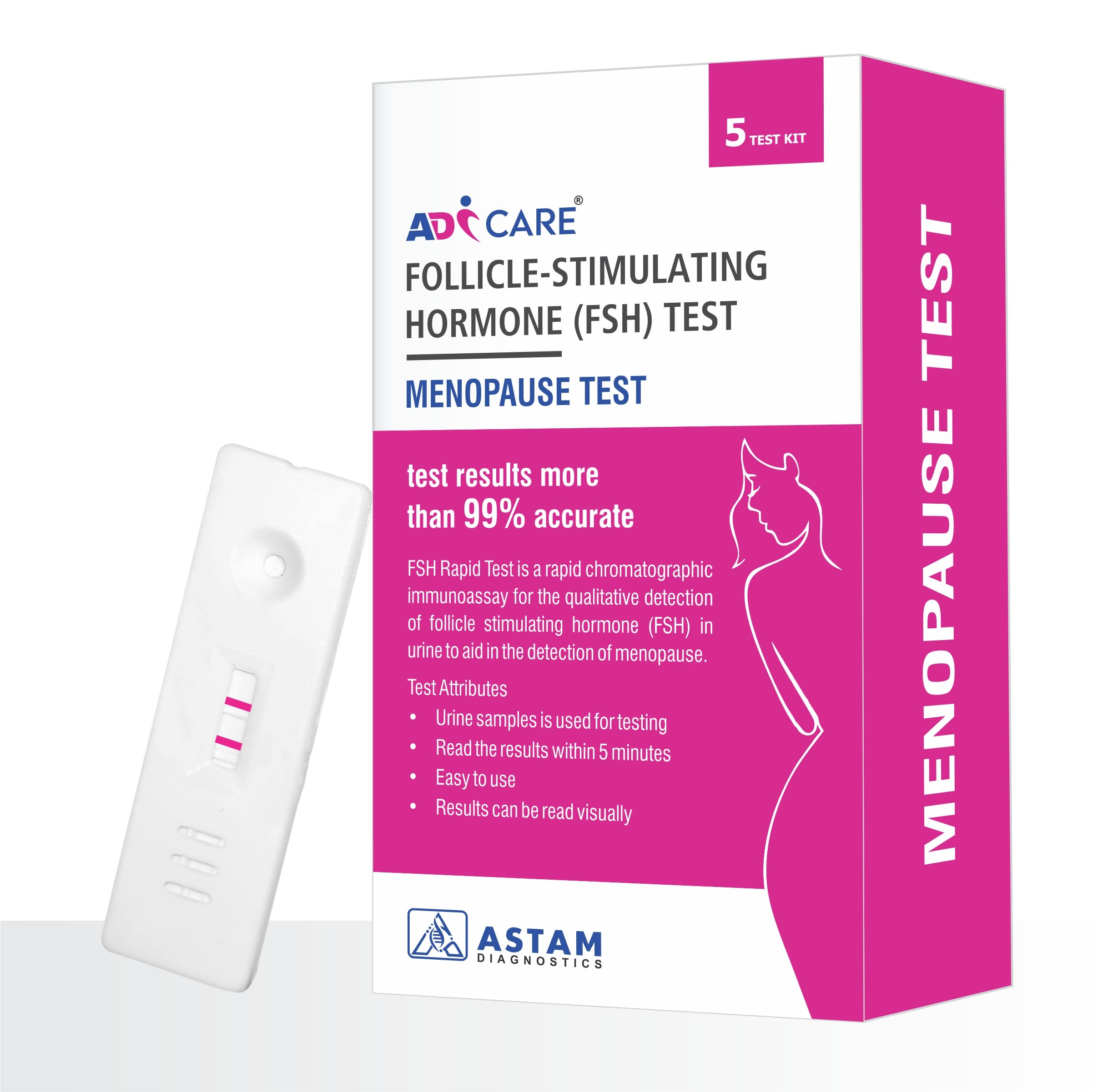 Menopause Test Kit (Pack of 5) | FSH Follicle-Stimulating Hormone Home Test Strips | Easy & Accurate Self-Testing Kit for Early Menopause Detection-image-14