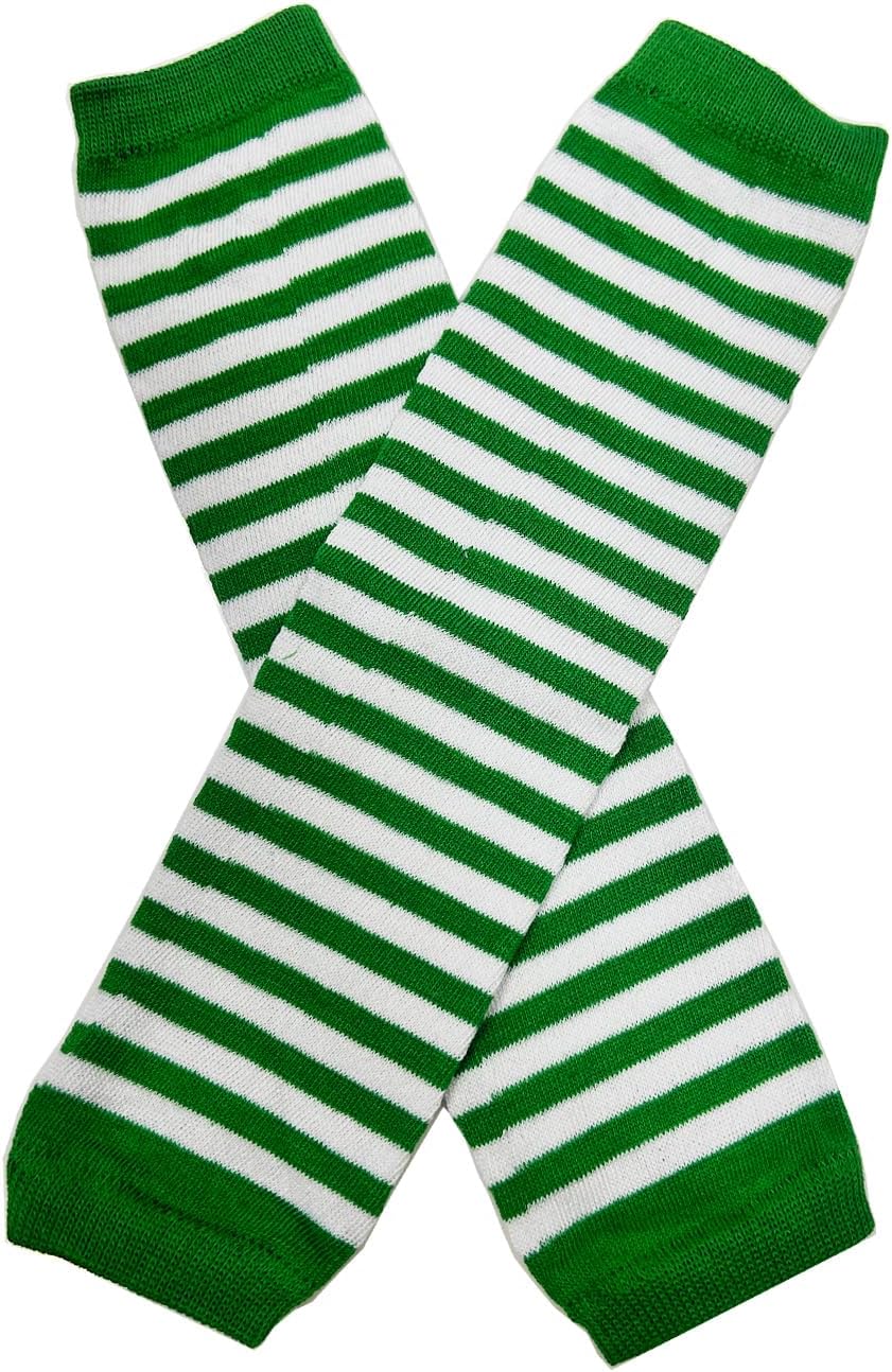 DRHOM 1 Pair Striped Knitted Long Arm Warmer Fashion Fingerless Fashion Punk Rock Elbow Thumbhole Gloves Mittens