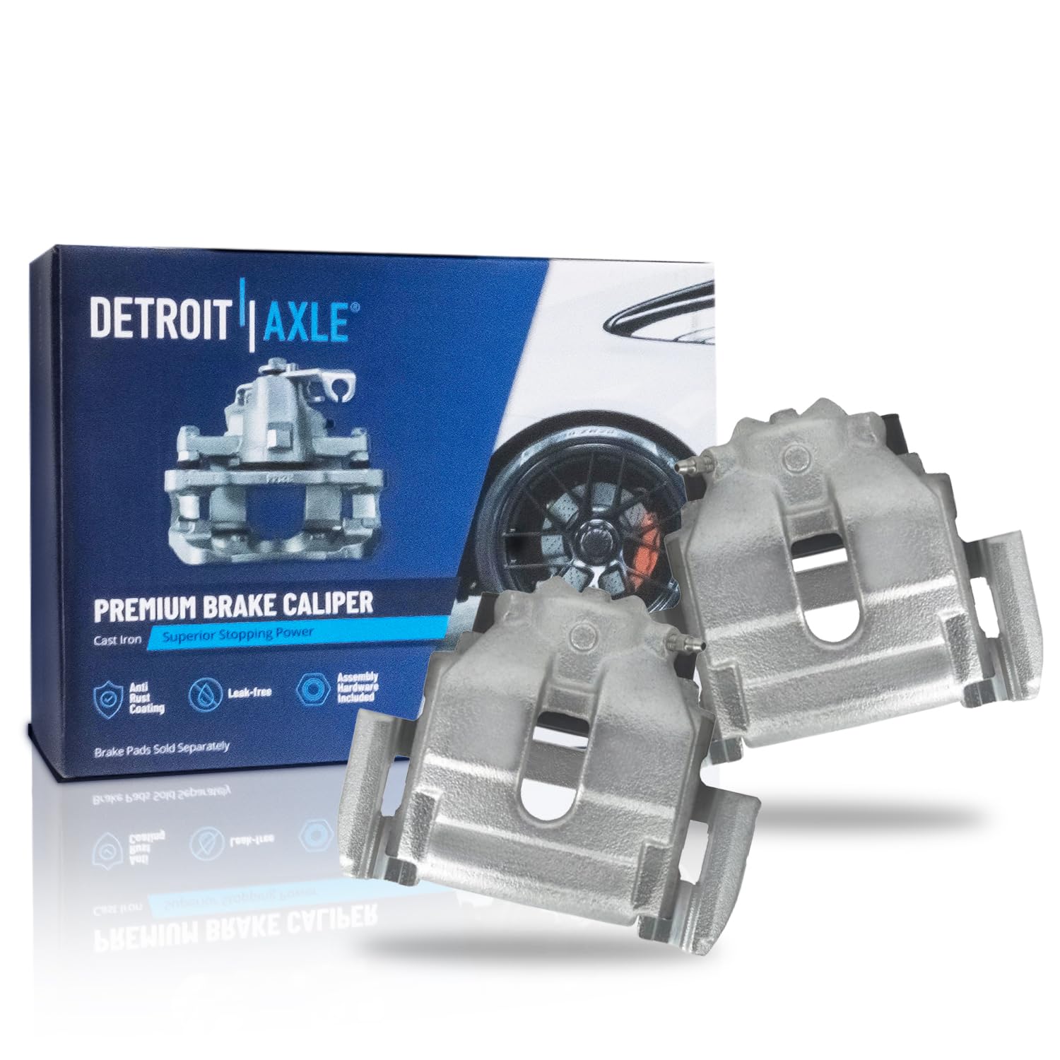 Detroit Axle - 2pc Front Brake Calipers for 01-06 BMW 330Ci, 01-05 330i