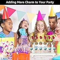 Vista 3 de CertBuy 2 soportes de madera para tartas de 3 niveles y 17 agujeros, soporte de exhibición para tartas de 0.16 pulgadas, soporte de exhibición