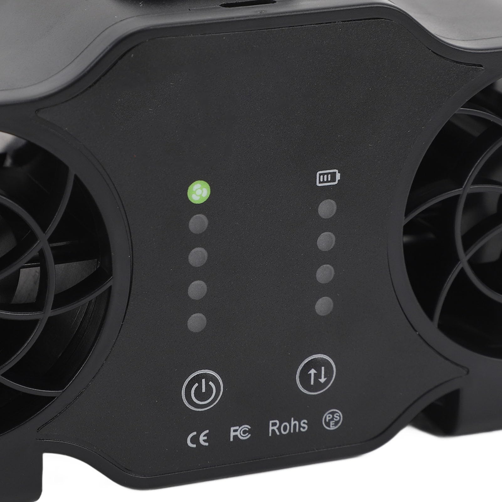 Pilipane Ventilatore portatile a clip di dimensioni, flusso d'aria super potente, 4 velocità regolabili, ventilatore personale portatile, ricaricabile tramite USB, ventilatore da collo sospeso
