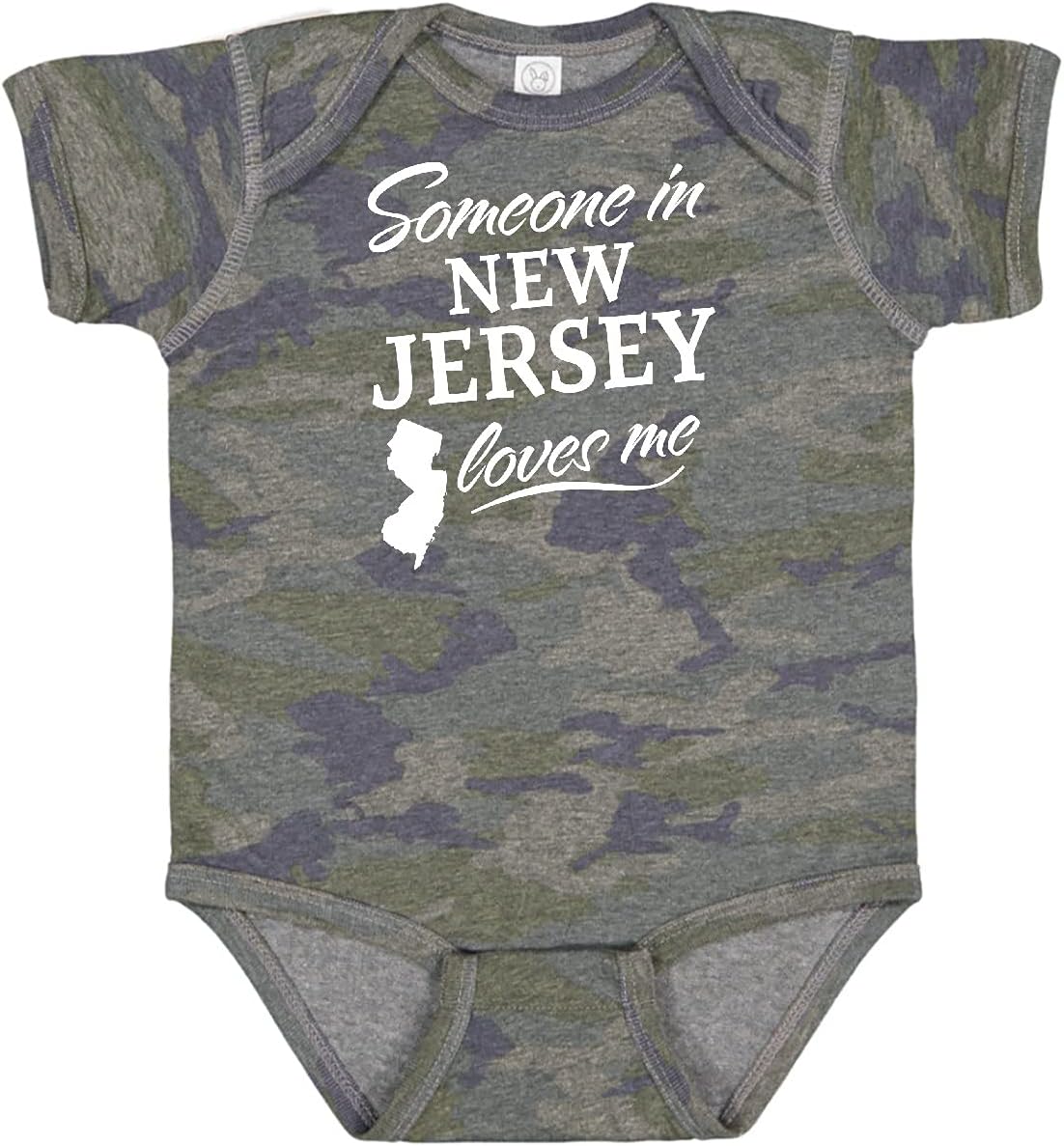 inktastic Someone in New Jersey Loves Me Baby Bodysuit