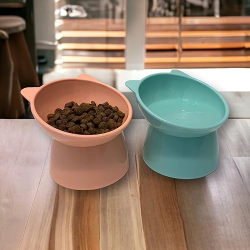 Miniatura 3 de Cuencos para gatos, cuenco de comida antivómitos para gatos, cuencos elevados inclinados, cuencos elevados para comida para gatos, cuenco elevado de