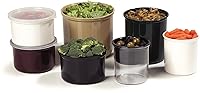 Vista 7 de Carlisle FoodService Products Contenedor de almacenamiento redondo con tapa, Crock de 1.5 cuartos, marrón (paquete de 2)