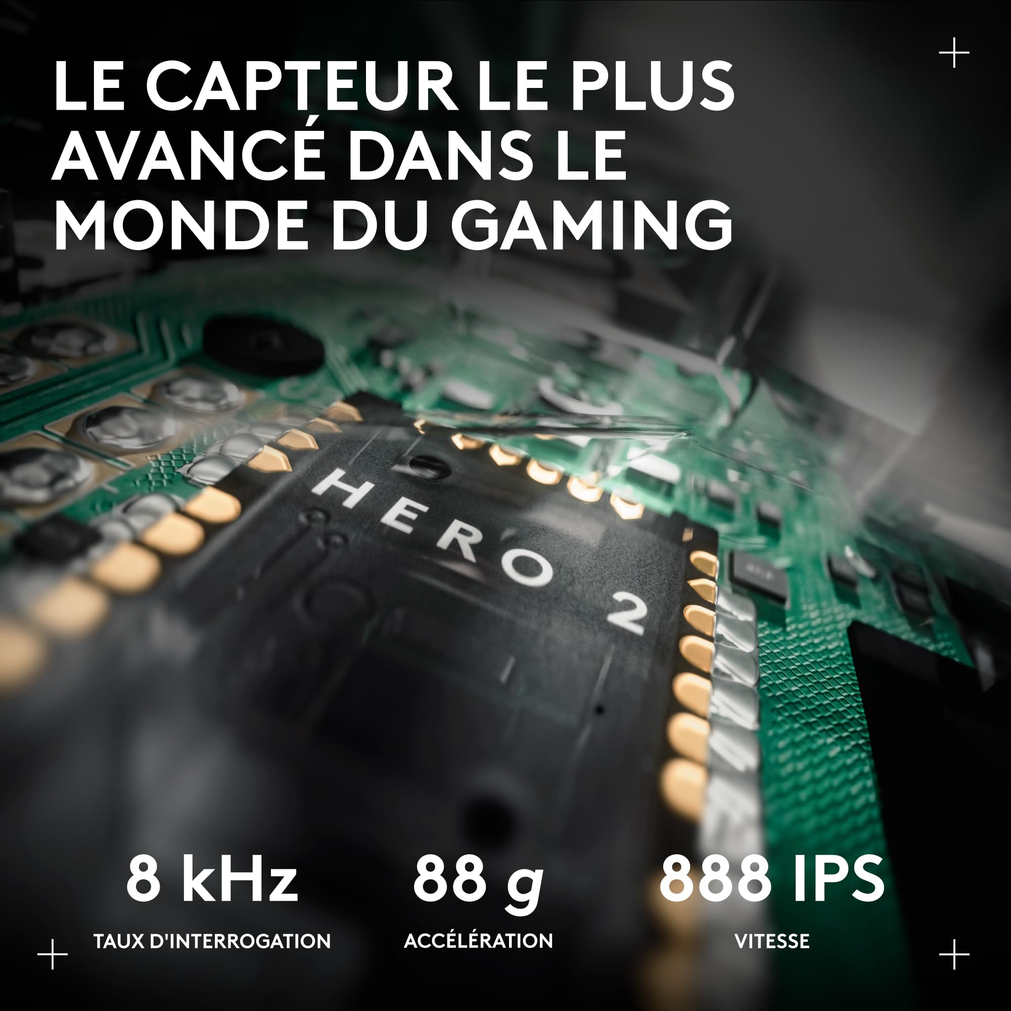 Logitech G Pro X2 SUPERSTRIKE Lightspeed Souris Gaming sans Fil, Ultra Rapide, extrêmement légère (61 g), haptique de clic Personnalisable, Recharge USB-C, pour PC/Mac/Laptop, German packaging - Blanc