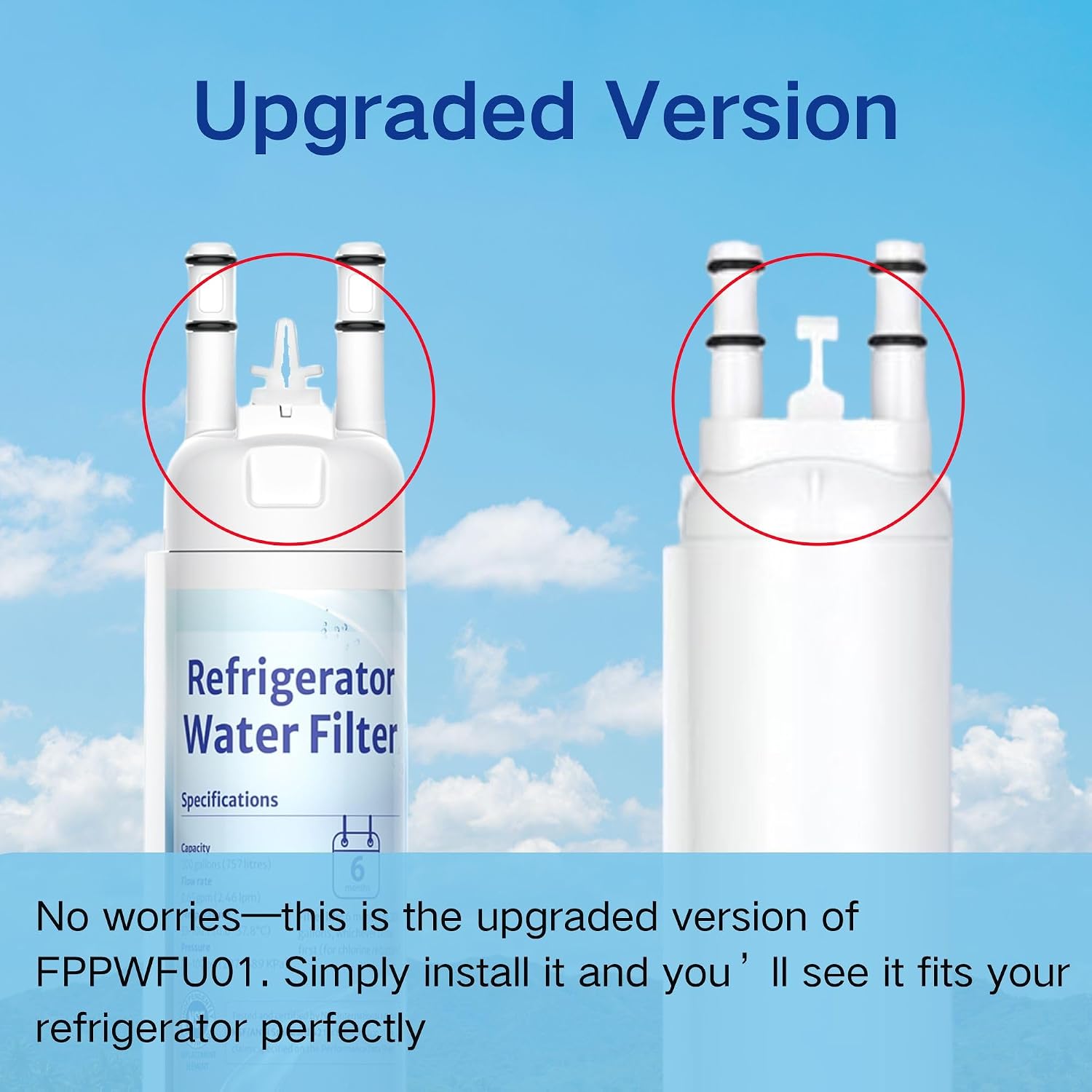 FPPWFU01 Water Filter Replacement for EPPWFU01 PureAdvantage PWF-1 PurePour PWF-1 FPPWFU01 (3 Pack) - Packaging May Vary