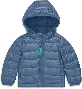 Primary Baby Lightweight Puffer Jacket, Water-Repellent and Windproof, Made with 100% Recycled Materials