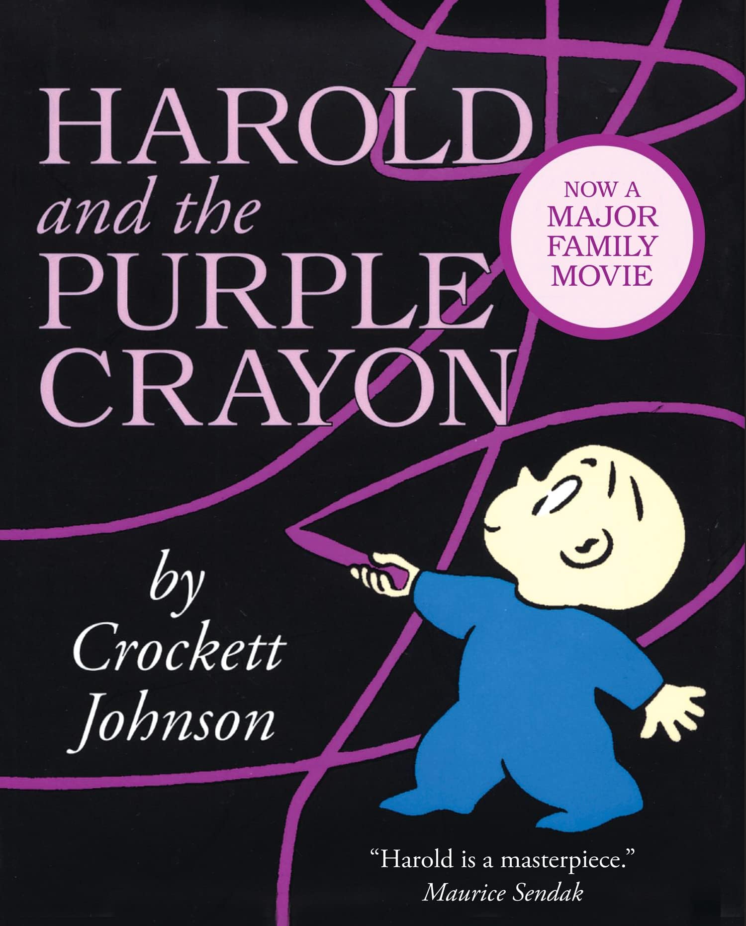 Harold and the Purple Crayon: A beloved classic children’s picture book – now featured in a major family movie, starring Zachary Levi! (Essential Picture Book Classics)