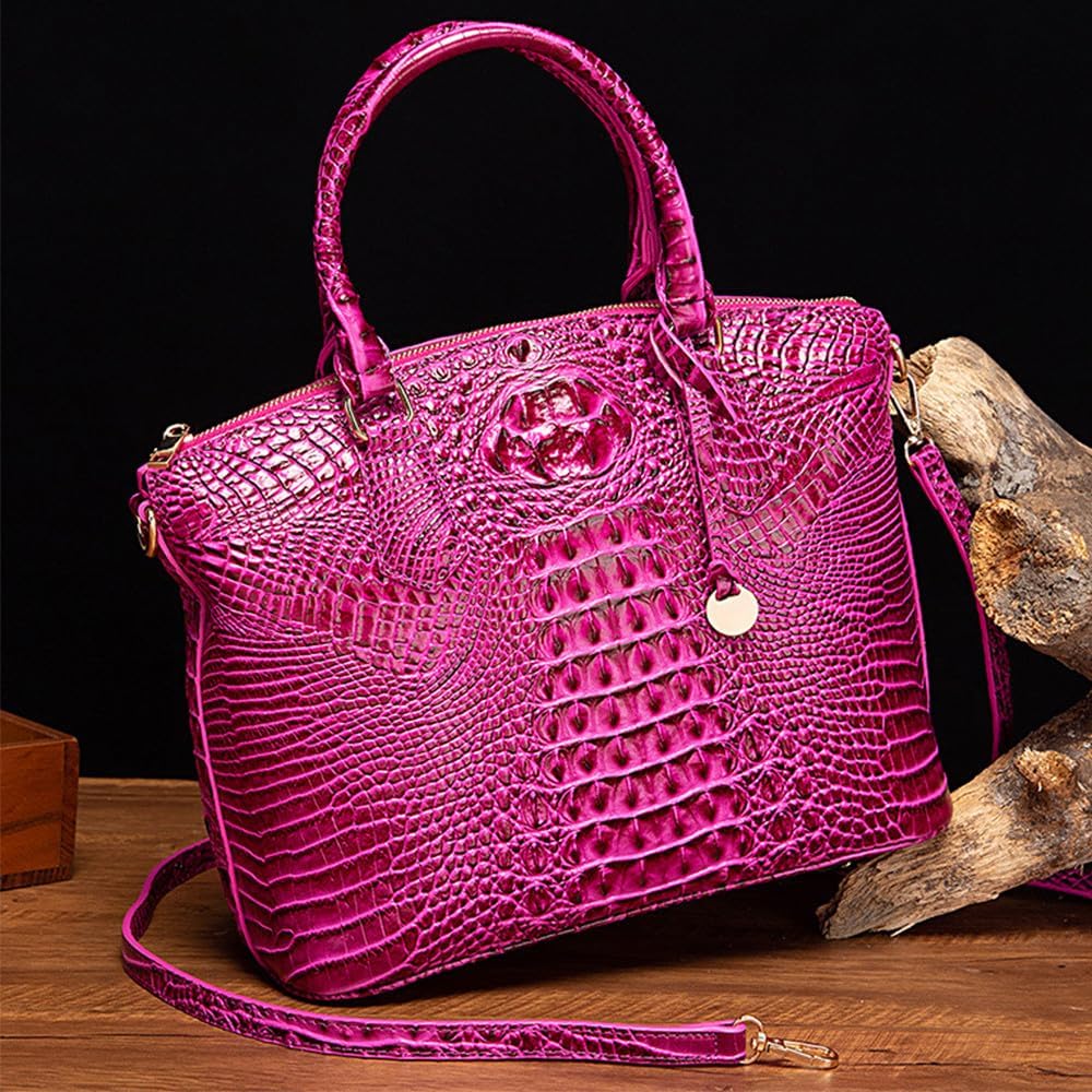 Crocodile Leather Top Handle Bag Fashion Tote Hobo Handbags Crossbody Satchel Bags for Women Shoulder Bag Purse